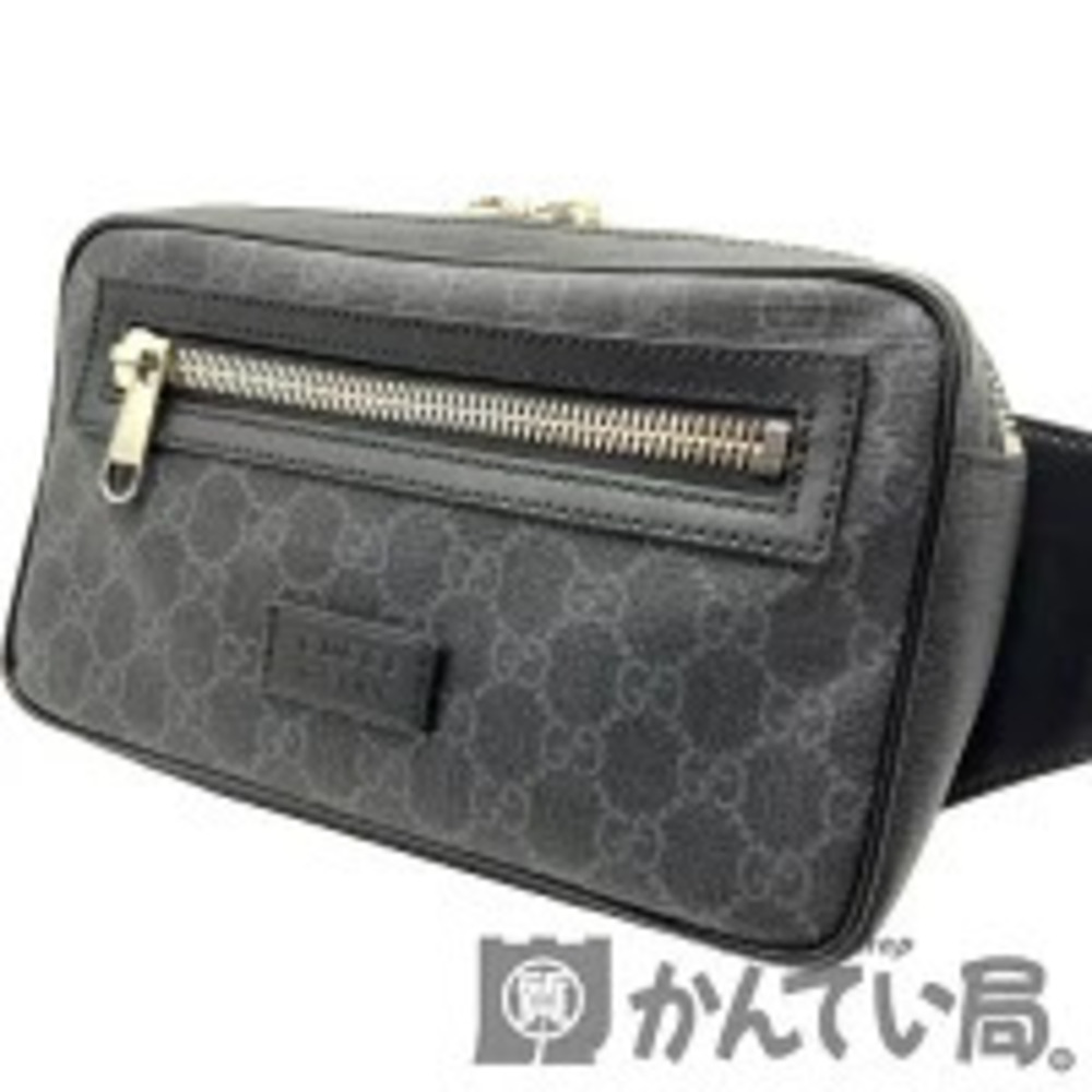 GUCCI Soft GG Supreme Belt Bag Body Bum Crossbody Belt Waist Black